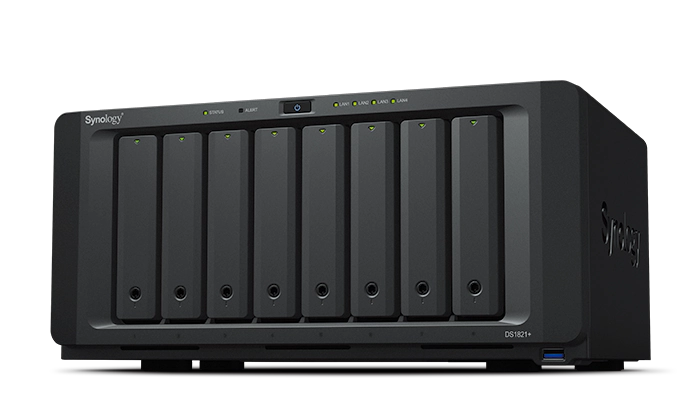 Thiết bị lưu trữ NAS Synology DiskStation DS1821+ (8-Bay, AMD Ryzen Quad-Core)