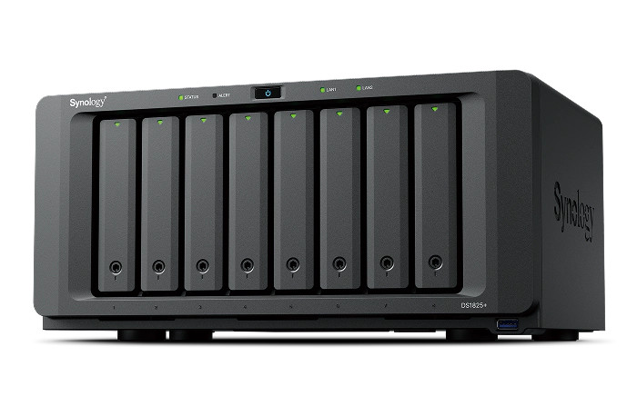 Thiết bị lưu trữ NAS Synology DiskStation DS1825+ (8-Bay, 8GB ECC, Dual 2.5GbE, PCIe 10/25GbE)